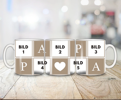 HDF Tasse - Papa mit Wunschbilder