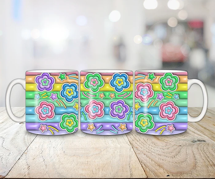 HDF Tasse - Neon Flower