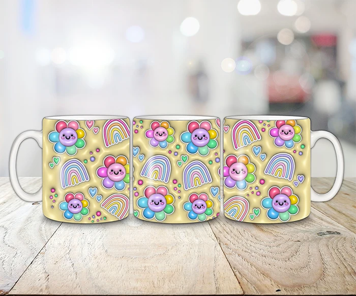 HDF Tasse - Neon Flower