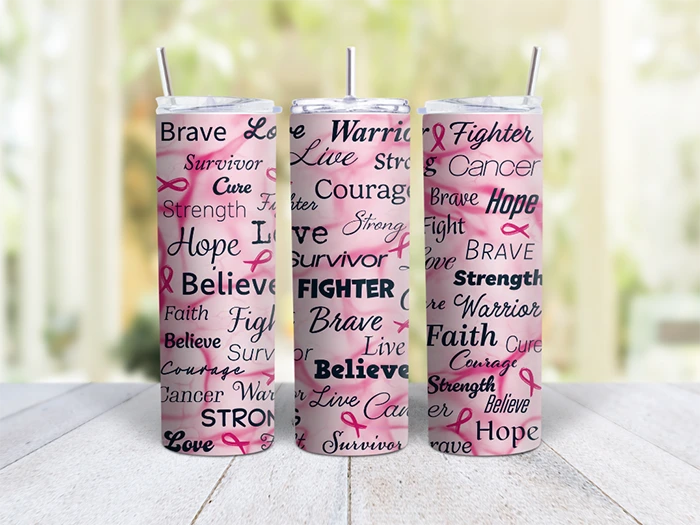 HDF ThermoCup - Cancer "Fighter, Believe, Brave"